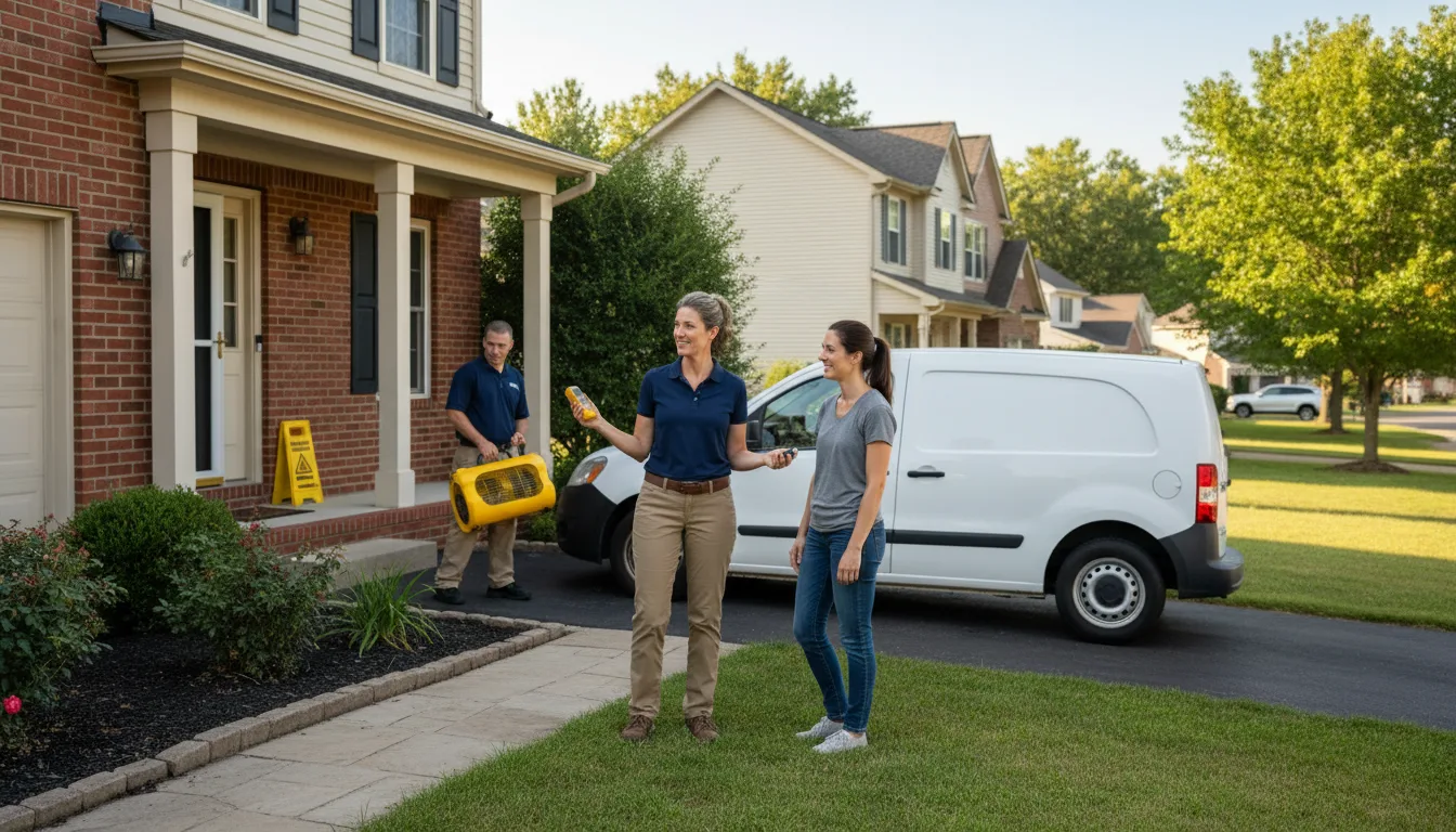 Residential water damage restoration in Center Point, LA